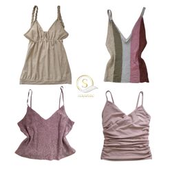Y2K Shimmer Camis