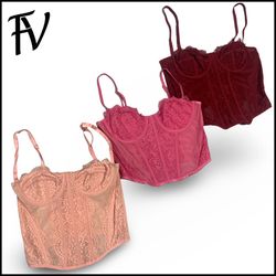 Premium Lace Corset Tops_Hot Selling Collection 🔥
