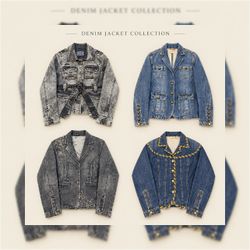 Sélection de lots de vestes en denim
