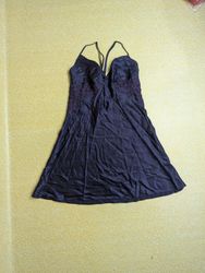 TH411 Y2K Vintage Silk Strappy Dress | 90s Satin S..