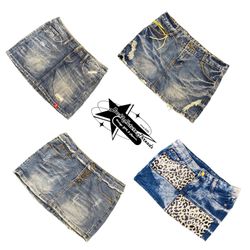 Y2k NYC IT GIRL JUPE MINI EN DENIM B2F-257
