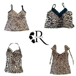 Y2K Printed Lace Trim Camisoles RW-2602