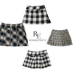 Y2K Unique Girl Cotton Mini Skirts RE-3735