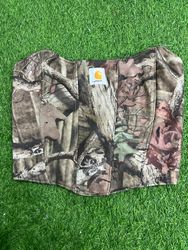 Carhartt Upcycled Realtree Corset Top | Handmade C..