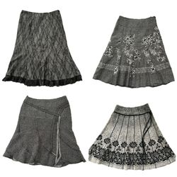 Y2K Women's Embroidered and Patterned Midi Skirts ..