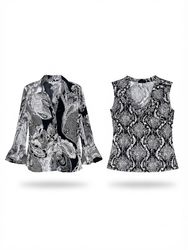 (FV-2167) Y2K Black & White Aesthetic Tops