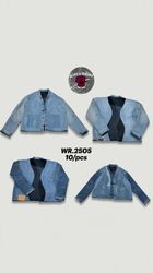 Veste en denim camo upcyclée WR-2505
