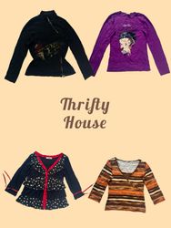 Y2K Retro Graphic Long Sleeve Tops(TH/627)
