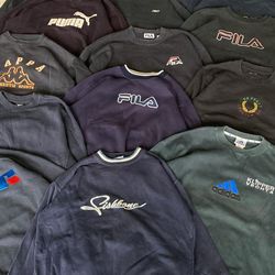 Mix branded sweatshirt Crew neck