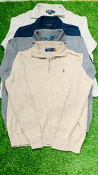 RL 1/4 zip full sleeves 100% original and real col..
