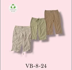 Cargo Capri Wholesale Bundle – Assorted Styles (VB..