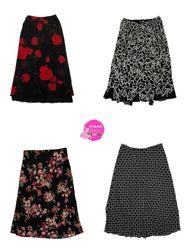Y2K romantic core poly skirts