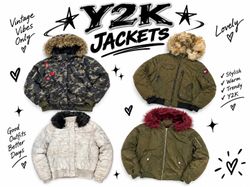 Y2K JACKETS FUR Hood trim