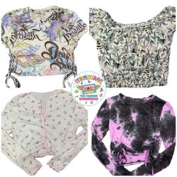 Vintage Y2K Printed Top Bundle – 10pcs | VR357