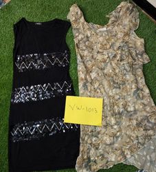 Dresses with Ruffle and Sequin Details