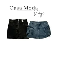 280826-6 Denim mini skirts 15 pcs