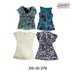 Women's Printed and Ruffle Blouses (DS-10-278)