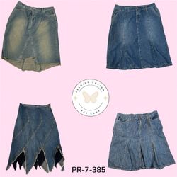 Women's Mix Denim Skirts Collection – Vintage Y2K ..