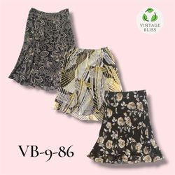 Y2K Black Printed Poly Skirt Wholesale Bundle – Vi..