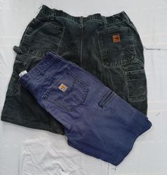CR10994 Upcycled Carhartt Double-Knee Shorts