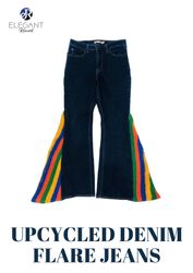 Upcycled Denim Flare Jeans - EVR0257