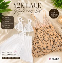 Y2k lace Nightwear camisoles