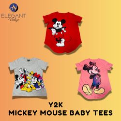 Y2K Micky Mouse Baby Tees - EV1532