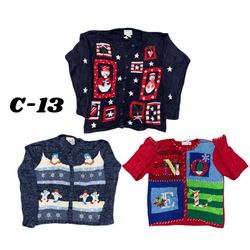 Vintage Festive Christmas Cardigan & Sweater Mix (..