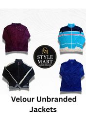 Velour Zip Up Track Jackets