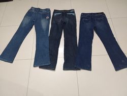 Y2k women embellished boot cut jeans