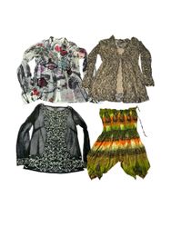 Top con stampa Y2K e trasparenze |V-T835