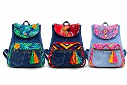 CR2009 Upcycled Denim Backpack