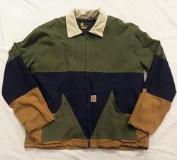 CR1216 Upcycled Carhartt Earth Tone Jacket