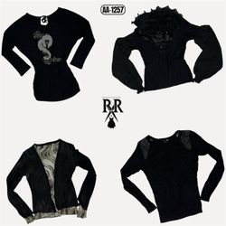 Y2k Black Beauty Mix Tops (AA-1257)
