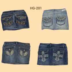 Y2K Hilton era Denim Mini Skirts (HG-201)