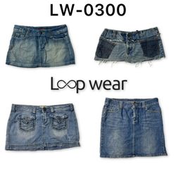Y2K Tiered Denim Mini Skirts