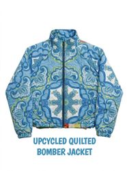 Upcycled Quilted Bomber Jacket
