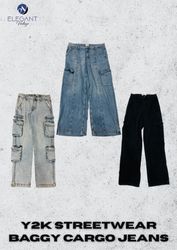 Y2K StreetWear Baggy Cargo Jeans - EV2454