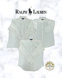 Ralph Lauren White Button Up Shirts (ZKI-137)
