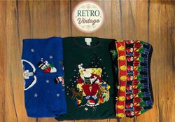 Christmas vintage & unique jumper |E|