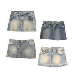 Y2k Lois Denim Mini Skirts RE-3881