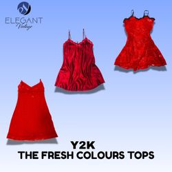 Y2K The Fresh Colour Tops - EV1581