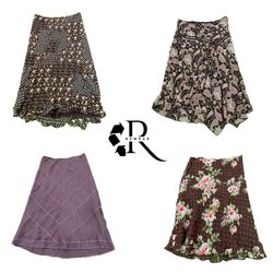 Y2K Women's Poly Midi Skirts RW-2627