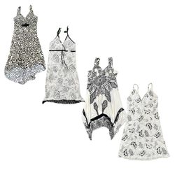 Y2K Women Printed Pattern Midi Dresses RE-3936