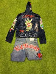 Ed hardy bundle luxury thrift find ✨