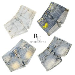 Y2k NYC IT GIRL DENIM SHORTS RE-3553