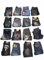 Y2k Ledish jeans available 84 peace