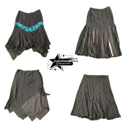 Y2k Era Cybar Girl Midi Skirt B2F-162