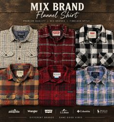 FLANNEL SHIRT MIX BRAND