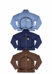 CR1082 Upcycled Carhartt Denim Lace-Up Jacket